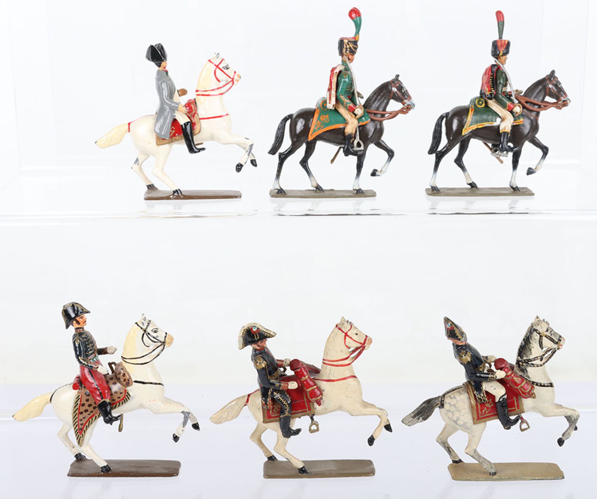 French Napoleonic mounted lead painted Officers - Bild 4 aus 4