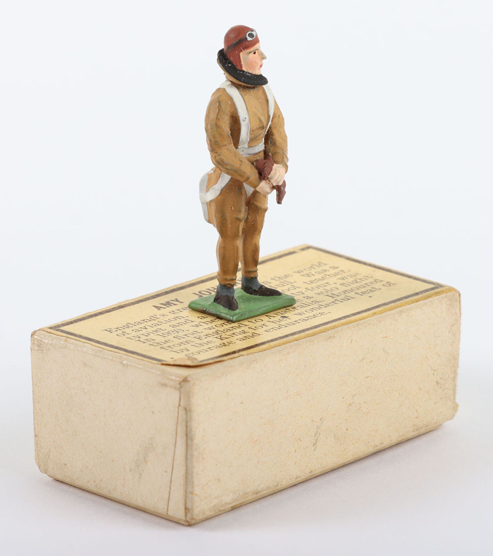 Rare boxed Heyde for Bassett-Lowke Personalty figure Amy Johnson, circa 1925 - Image 4 of 4
