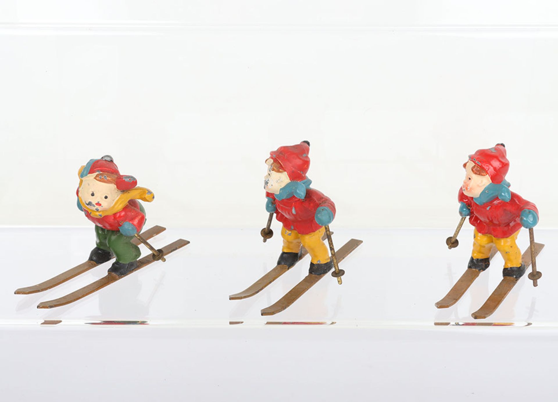 Three American lead painted Skiers - Bild 2 aus 5
