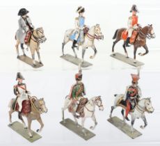 Lucotte Napoleon in cloak and his Brothers, mounted