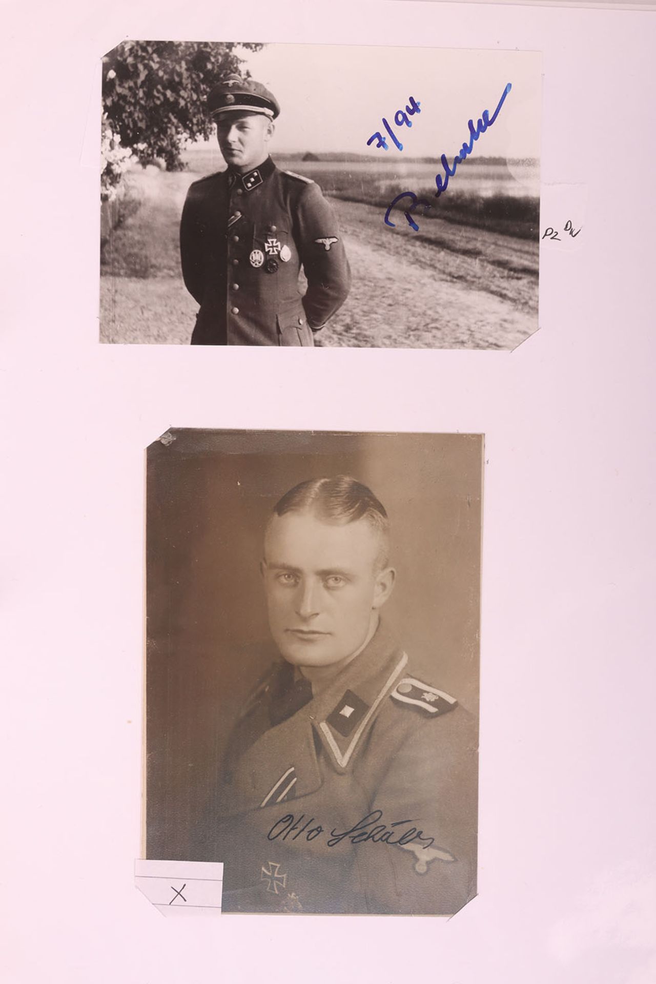 Large Collection of Mostly Post War Signatures of Waffen-SS Knights Cross Winners - Bild 10 aus 46