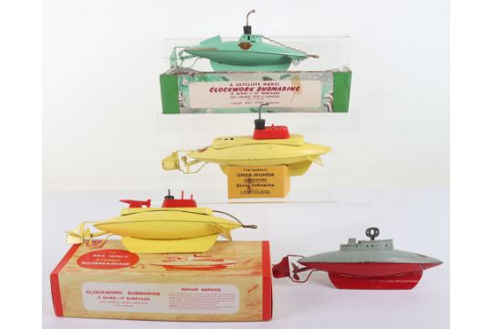 Four Sutcliffe Tinplate Submarines - Image 5 of 5