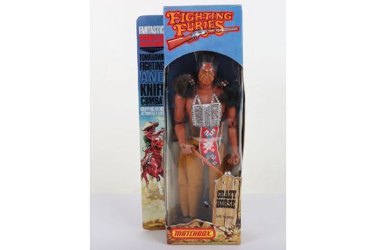 Vintage Matchbox Western Fighting Furies Crazy Horse The Indian 8 inch Action figure boxed original - Image 1 of 8