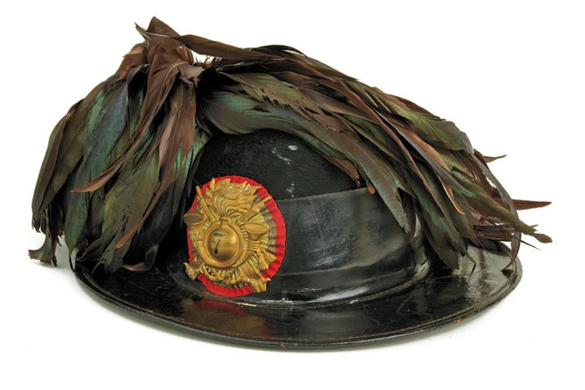 A fine 'moretto' hat for 'Bersaglieri' epoch Umberto I