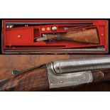 A fine cased breechloading double-barreled gun by Stephen Grant