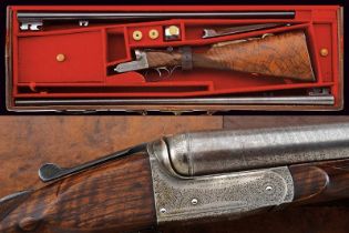A fine cased breechloading double-barreled gun by Stephen Grant