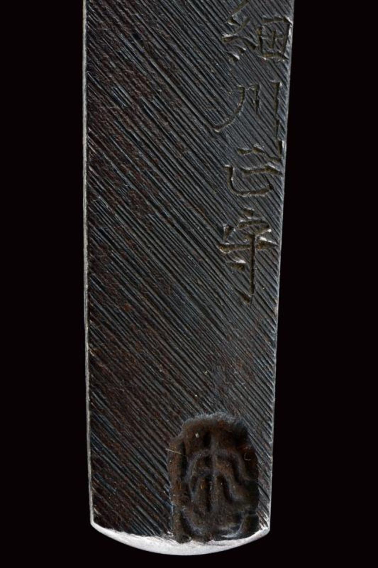 A beautiful wakizashi in coeval koshirae, mei: Sakuyo Bakka-shi Hosokawa Masamori Koku-in - Bild 16 aus 20