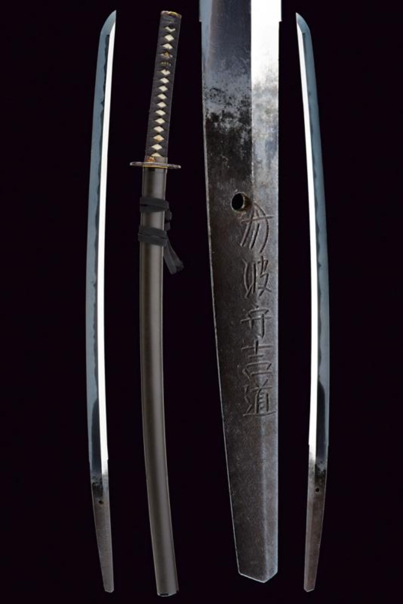 A katana in koshirae, Mei: Tanba no Kami Yoshimichi