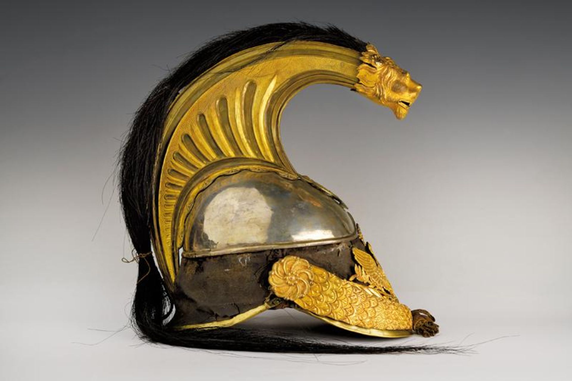 A very rare officer's helmet of the 'Piemonte Reale' regiment, epoch Carlo Alberto - Image 9 of 9