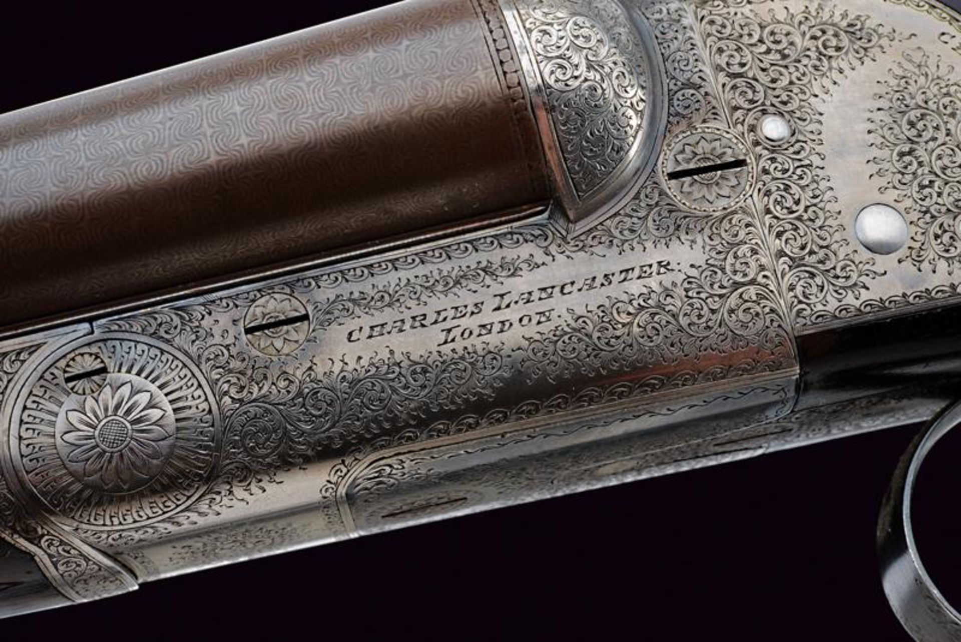 A rare double-barreled breechloading gun by Lancaster - Bild 7 aus 16