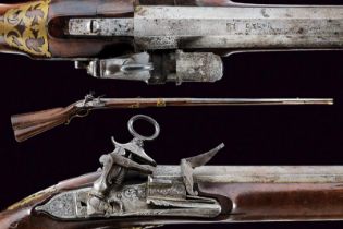 A rare roman style long flintlock gun