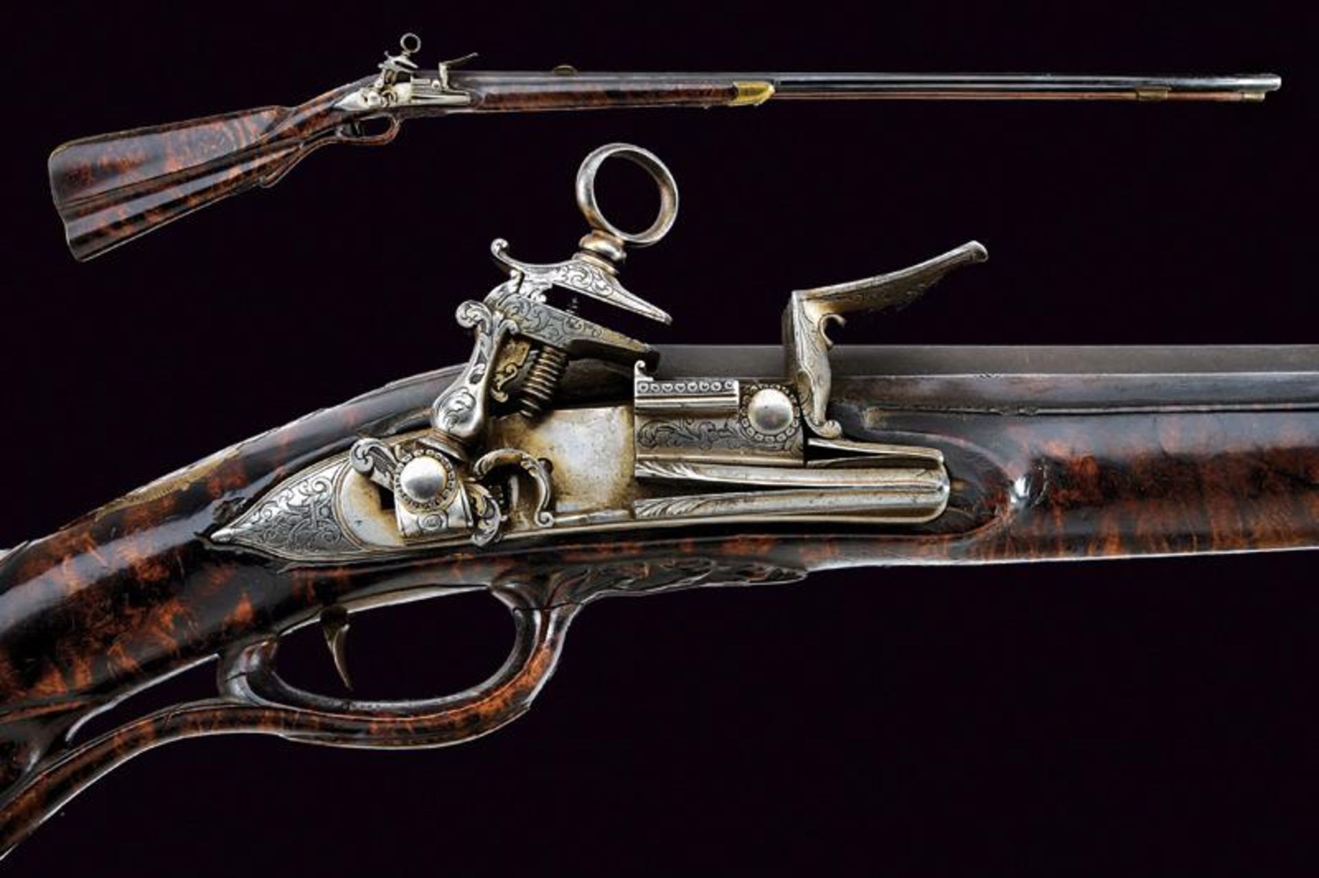 An elegant roman style flintlock gun