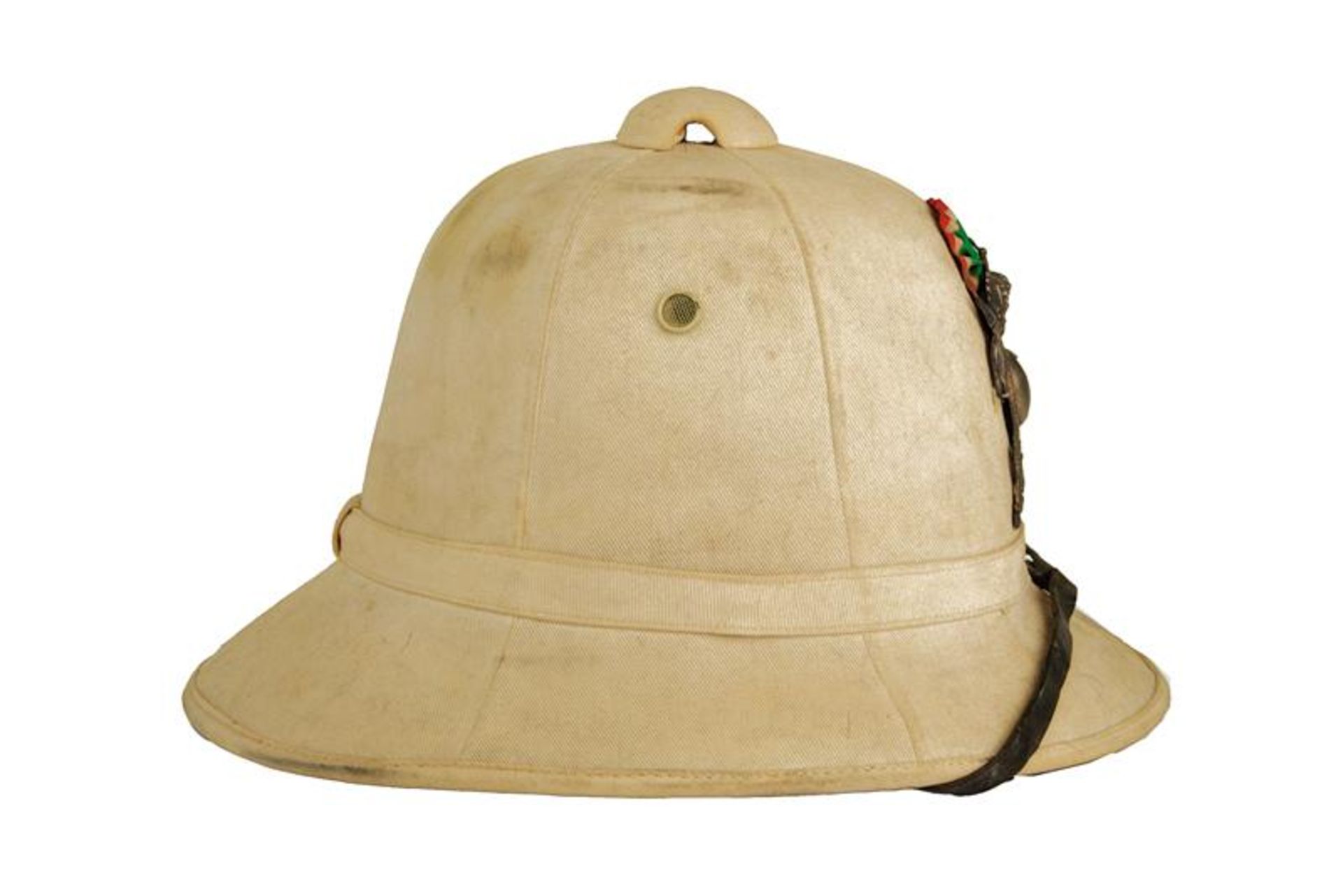 A cavalry officer's colonial helmet of the 5° regiment Novara - Bild 5 aus 6