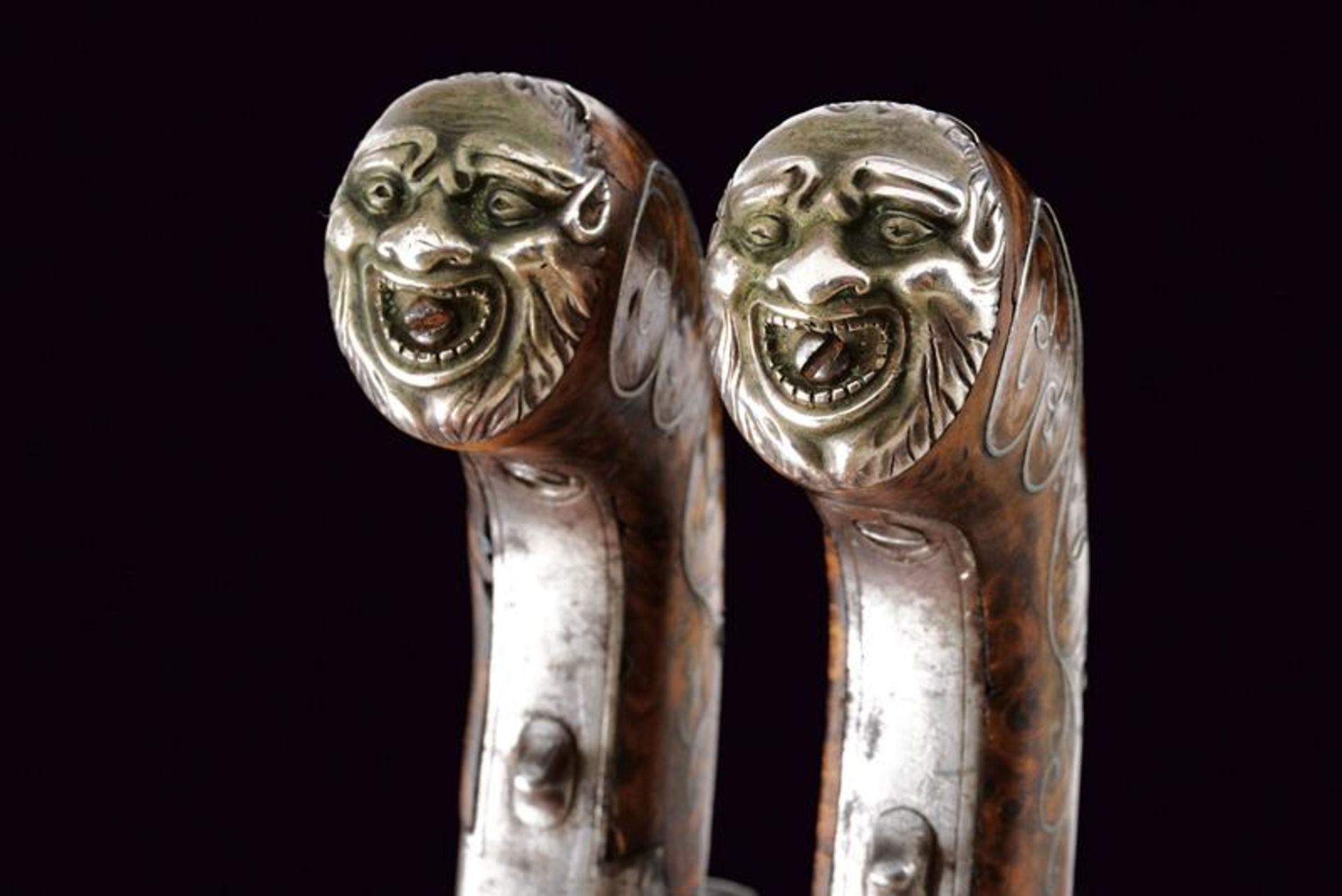 A pair of fine percussion pocket pistols by Natale Del Moro - Image 3 of 7