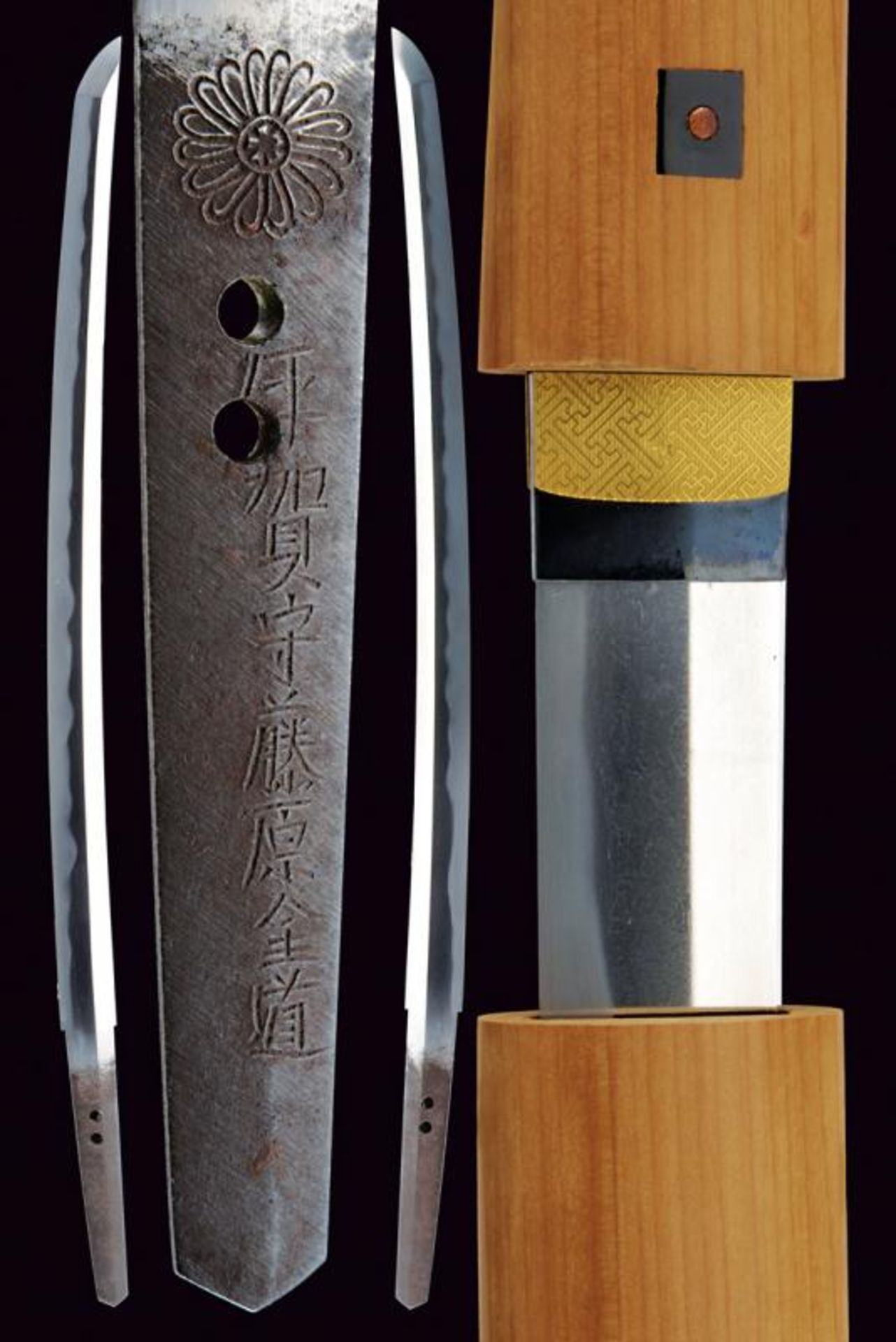 A wakizashi in shirasaya