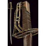 A sabre with turning hilt