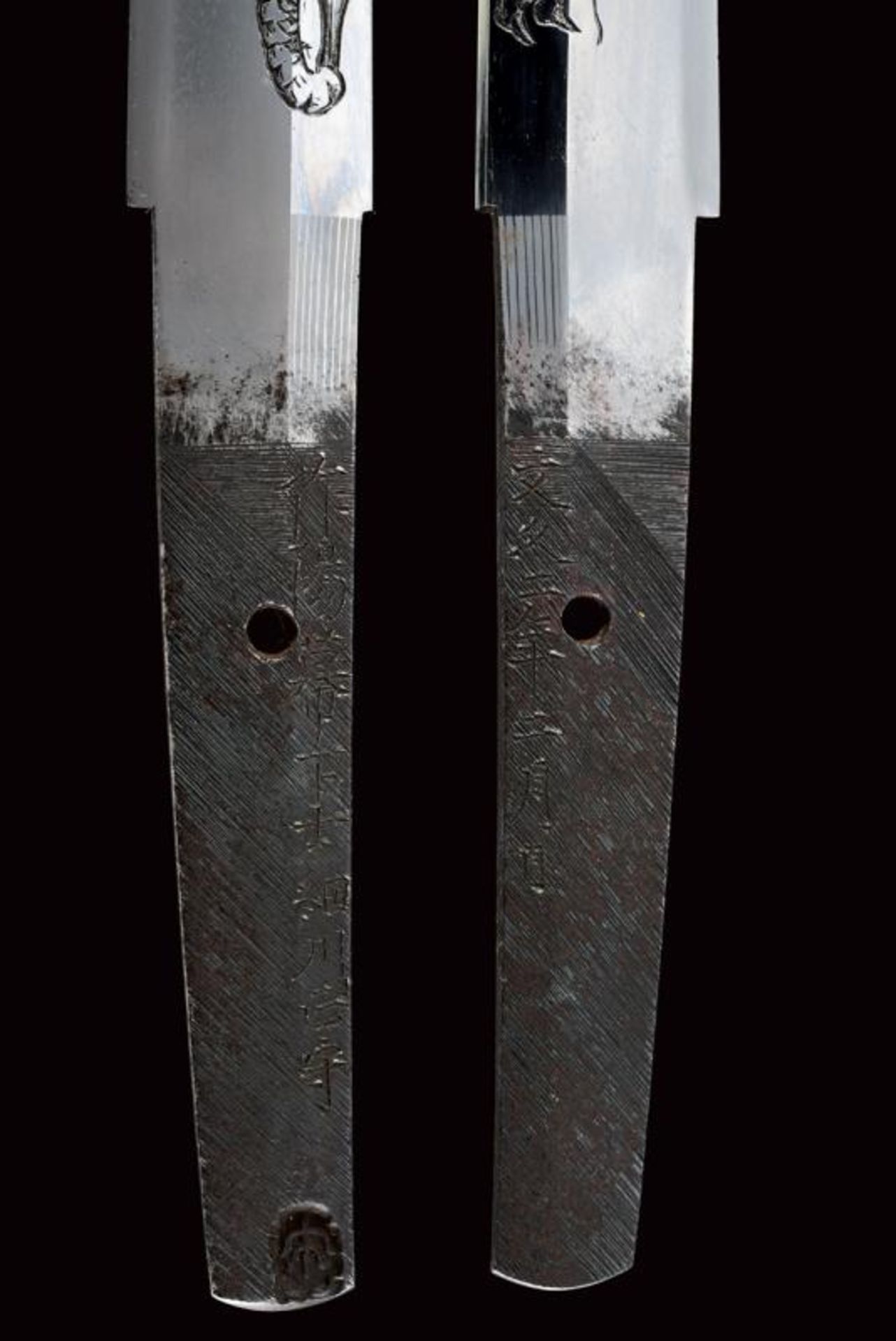 A beautiful wakizashi in coeval koshirae, mei: Sakuyo Bakka-shi Hosokawa Masamori Koku-in - Bild 14 aus 20