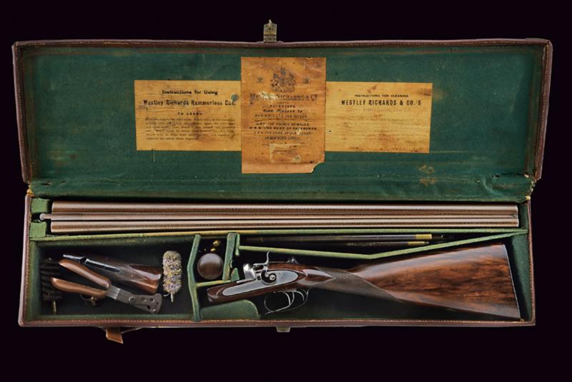 A double-barreled cased breechloading gun by Westley Richards - Image 12 of 12