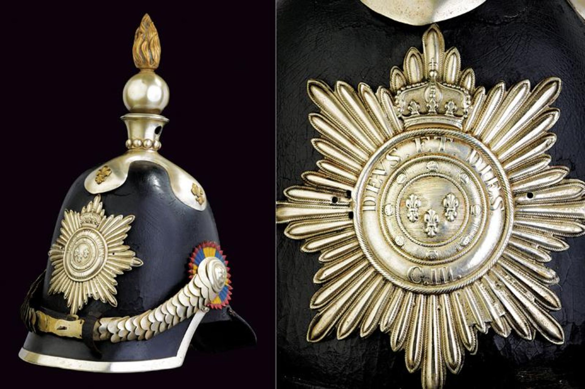 A very rare 'Garde du Corps' helmet, epoch Duke Charles III