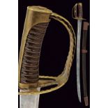 An interesting sabre with turning hilt and motto