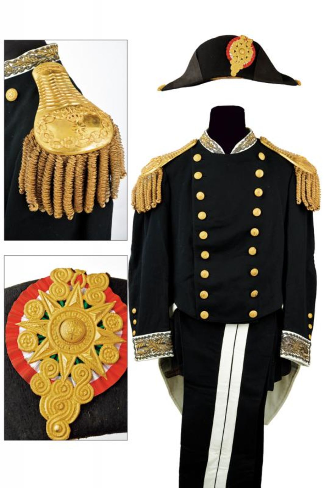 A complete uniform of the Order of Saints Maurice and Lazarus
