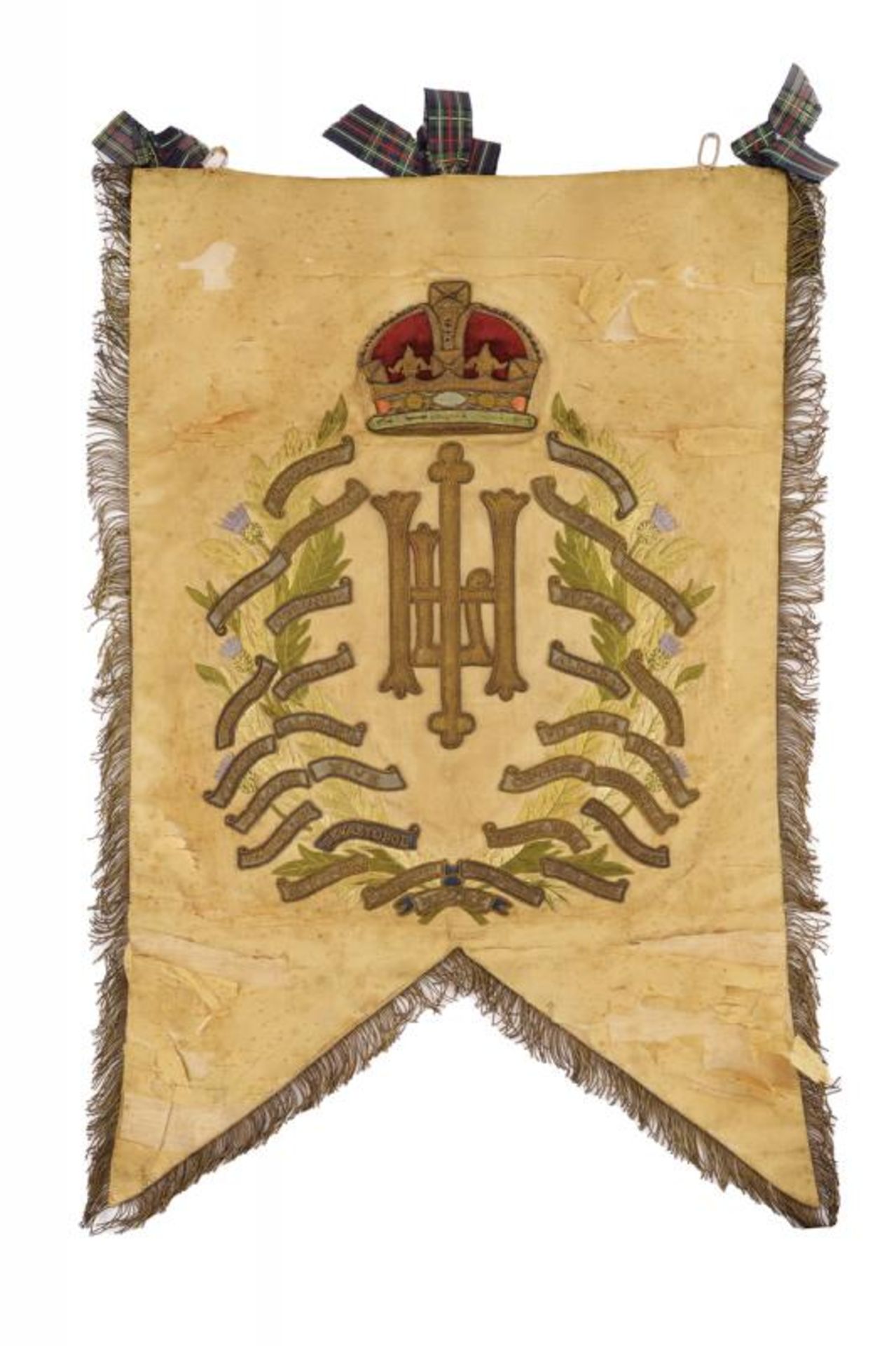 A banner and a waistcoat of a Scottish regiment - Bild 6 aus 7