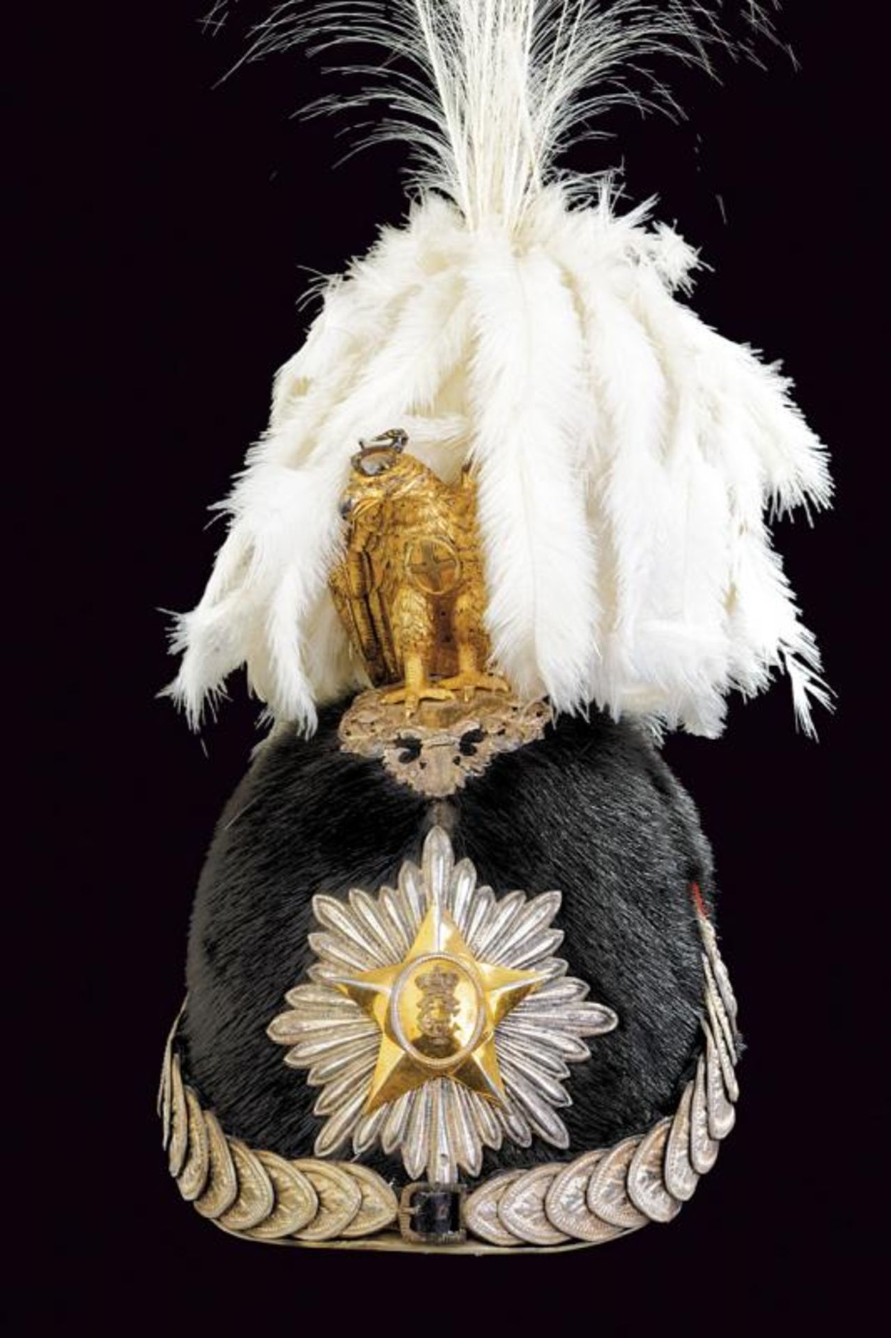A general's helmet from King Umberto period converted for the use under Victor Emanuel III - Image 8 of 10