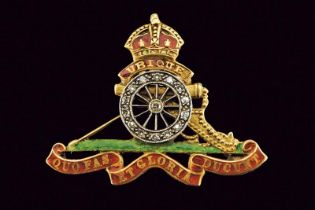 A regimental Royal Artillery badge