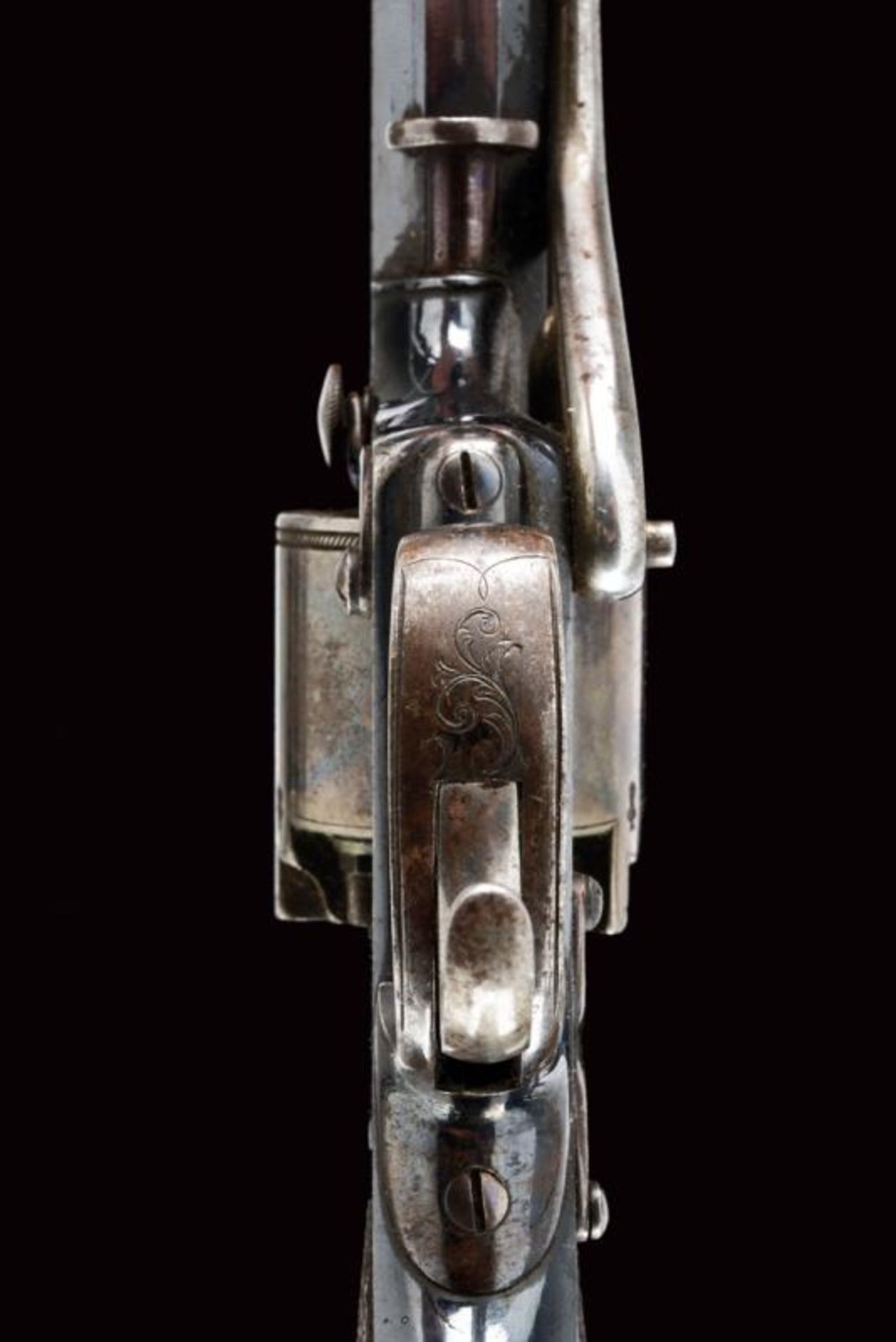 A Tranter patent percussion revolver by Francis Marquis in Paris - Image 4 of 7