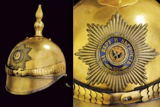 An Imperial Service 'Garde du Corps' Regiment Officer's helmet, epoch Marija Fedorovna