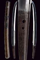 A fine wakizashi in aikuchi koshirae, mei: Etchu no Kami Masatoshi