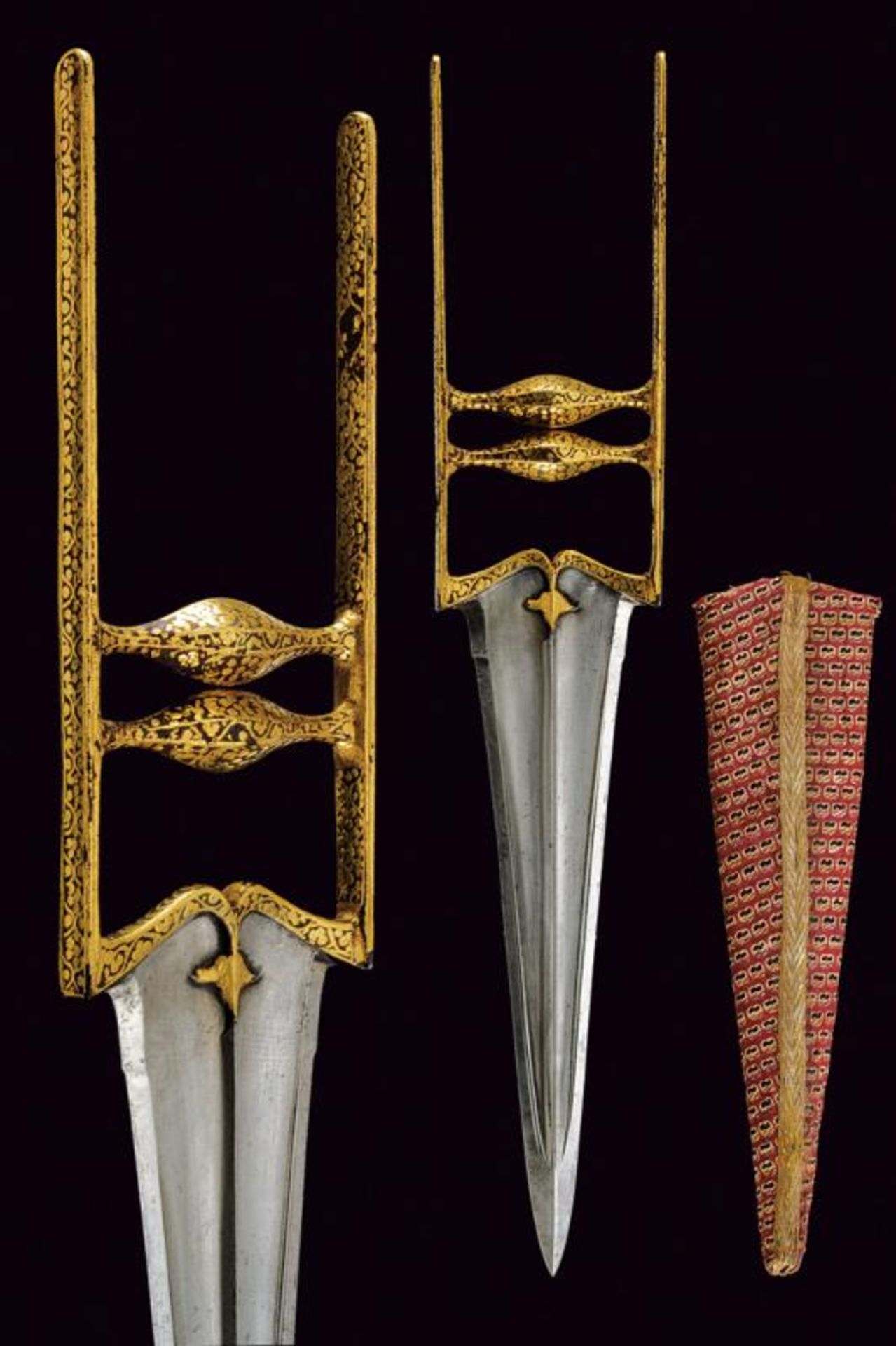 A katar with gilded mounts