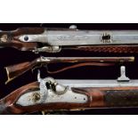 A fine percussion target rifle by J. H. Frey