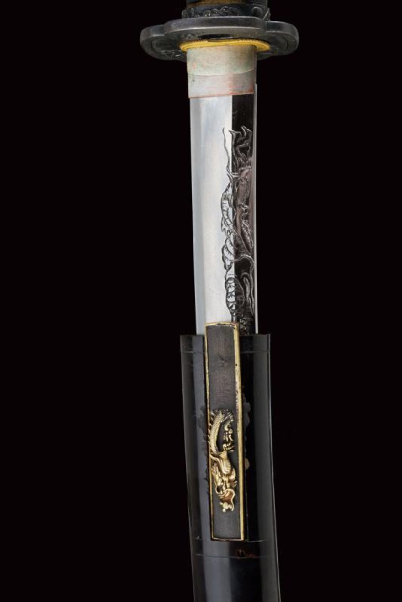 A beautiful wakizashi in coeval koshirae, mei: Sakuyo Bakka-shi Hosokawa Masamori Koku-in - Bild 8 aus 20