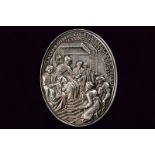 Commemorative silver medal of the Doge Marcantonio Giustinian (1684 - 1688)