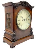William IV - 8-day twin fusee bracket clock in a mahogany case