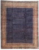 Persian Araak indigo ground carpet