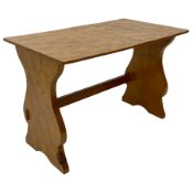 Gnomeman - adzed oak coffee table
