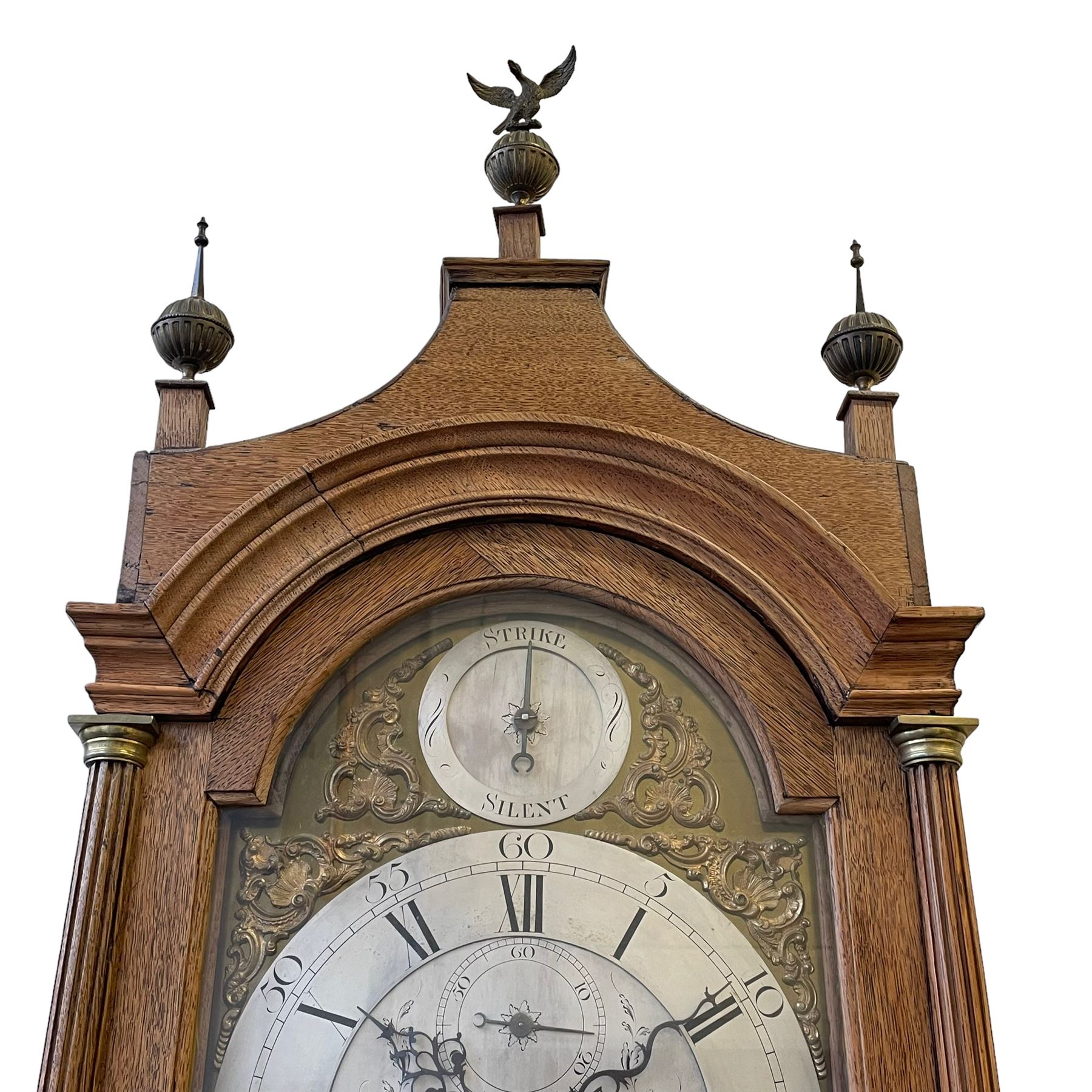 William Wilson of Cambridge - George III oak cased 8-day longcase clock - Image 8 of 15