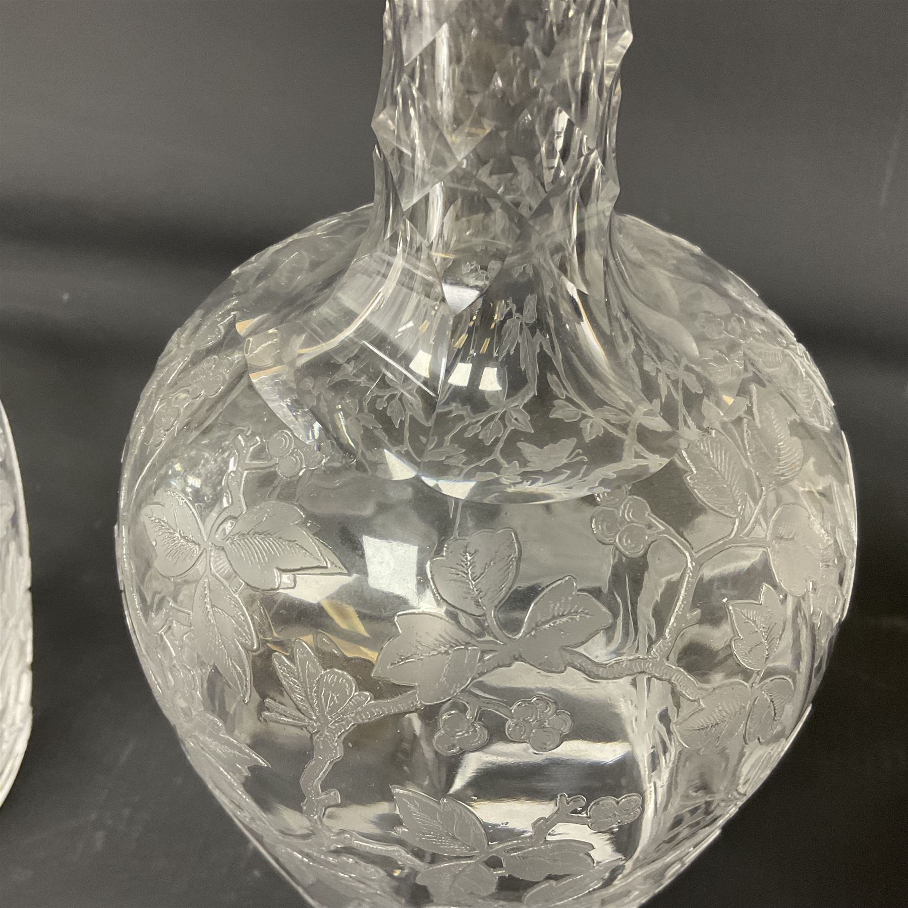 Pair of early 20th century cut glass decanters - Image 14 of 20