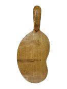 Mouseman - oak kidney-shaped cheeseboard