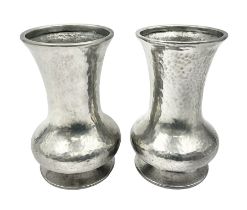 Pair of Liberty & Co Tudric pewter vases