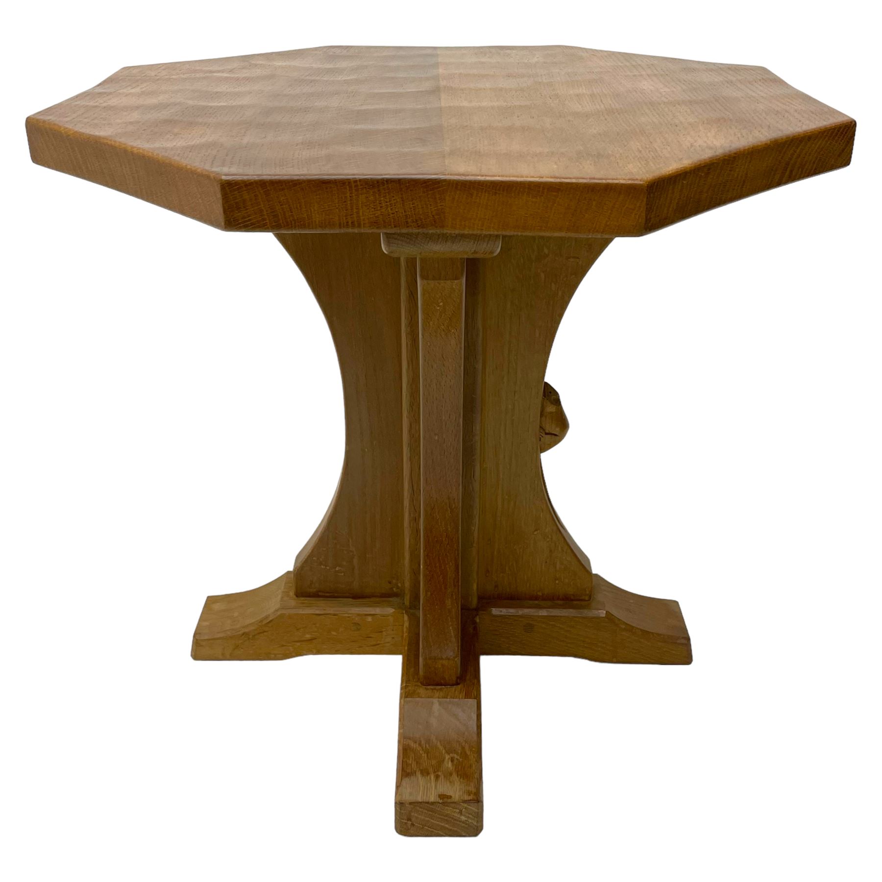 Mouseman - oak occasional table