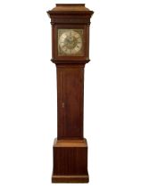 Goodyer & Son of Guildford - George II mid 18th century 8-day oak longcase clock