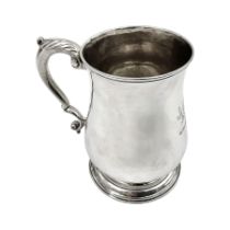 George II silver tankard