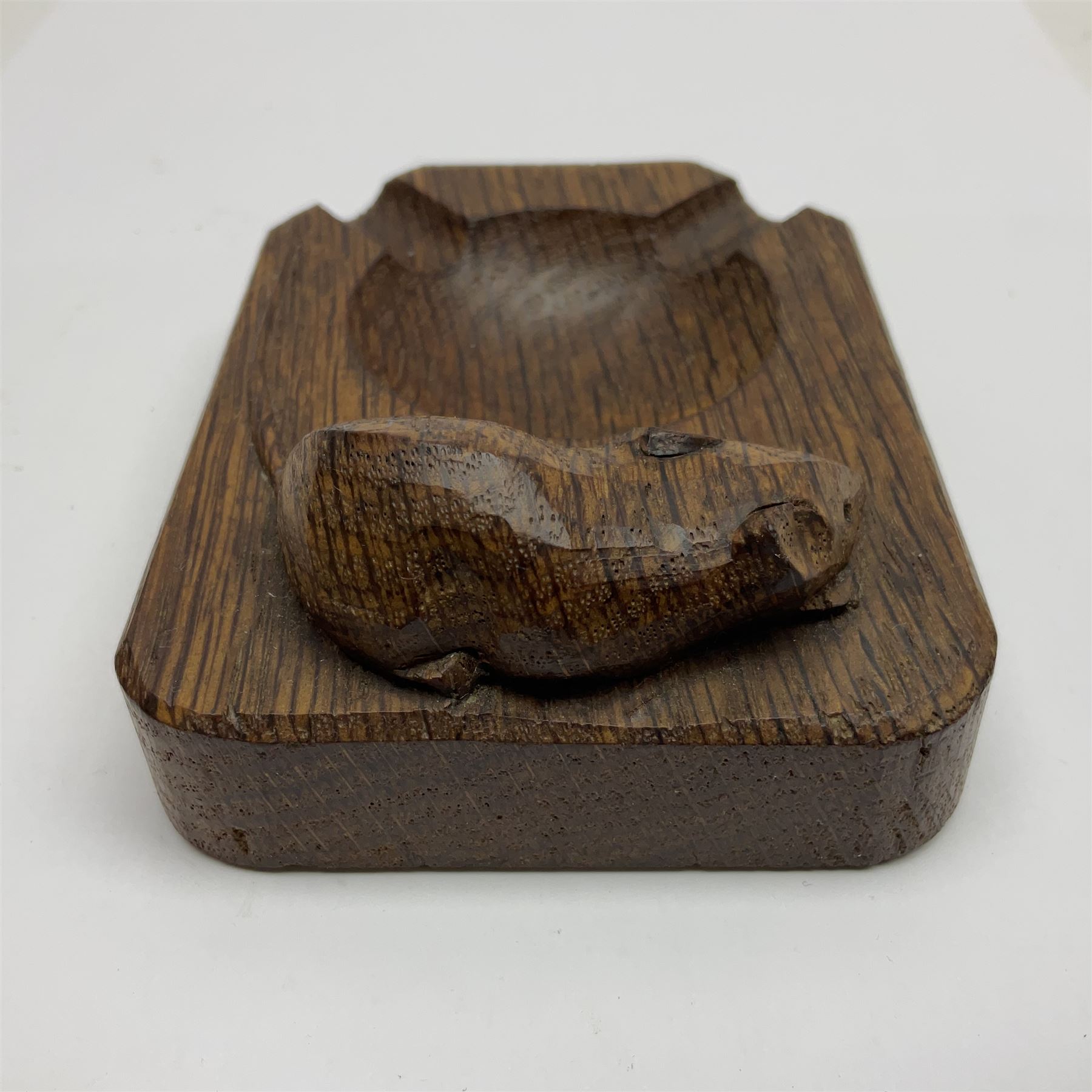 Mouseman - oak ashtray - Image 7 of 9