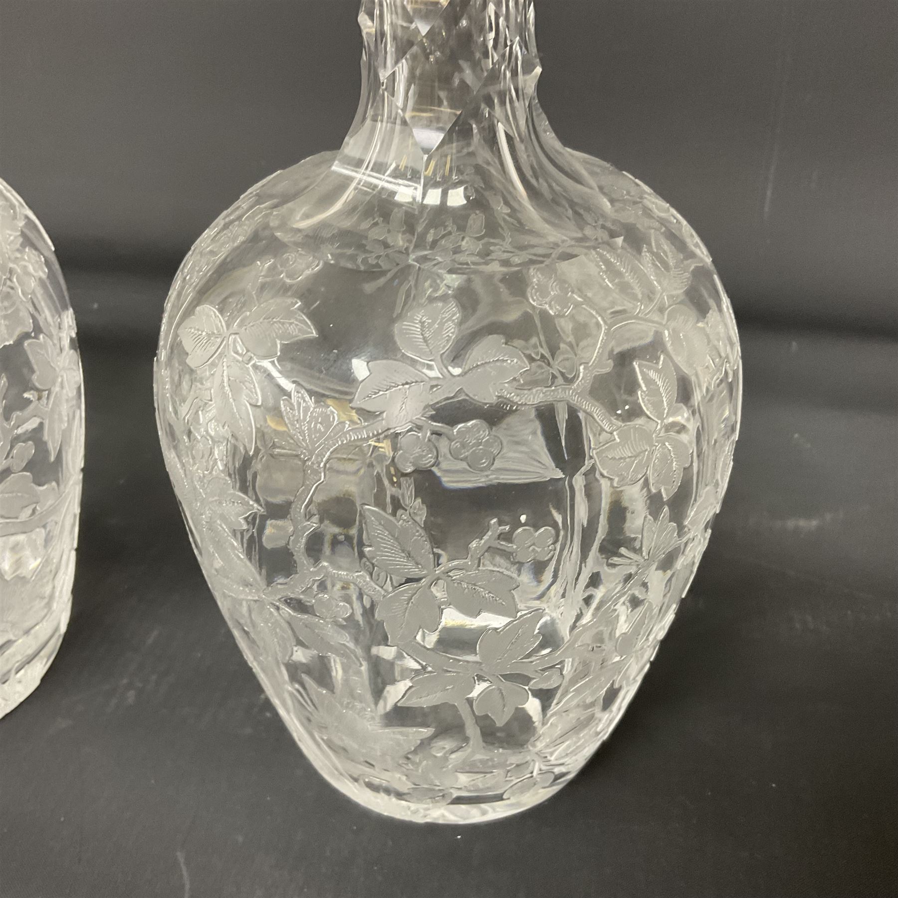 Pair of early 20th century cut glass decanters - Image 17 of 20