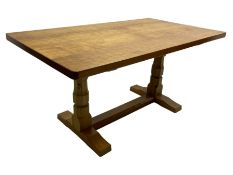 Mouseman - oak dining table