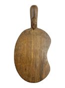 Mouseman - oak kidney-shaped cheeseboard