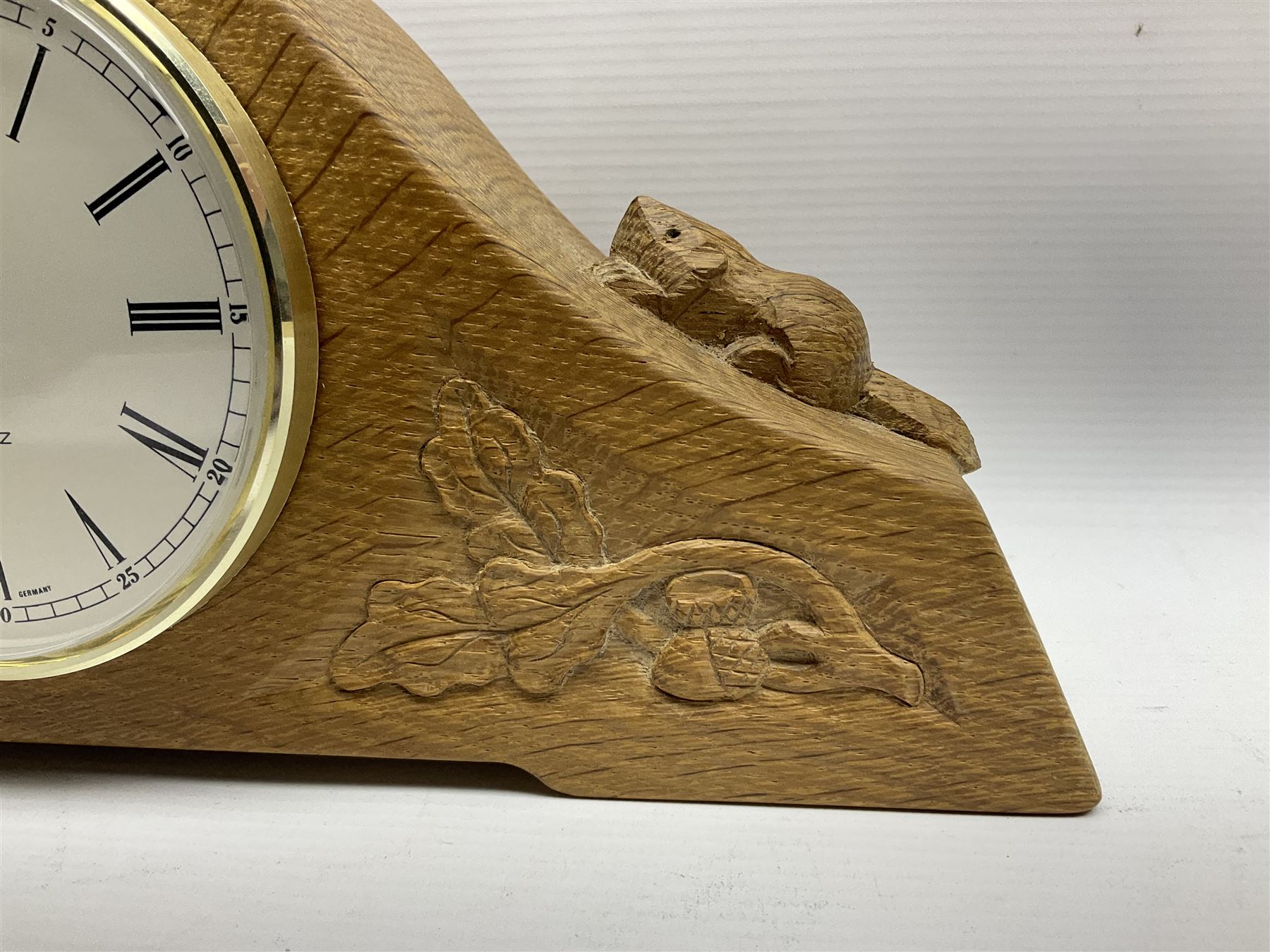 Beaverman - oak arched top mantel clock - Image 3 of 11